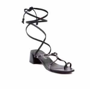 NEW Free People Womens Hermosa Lace Up Leather Lace-Up Dress Sandals